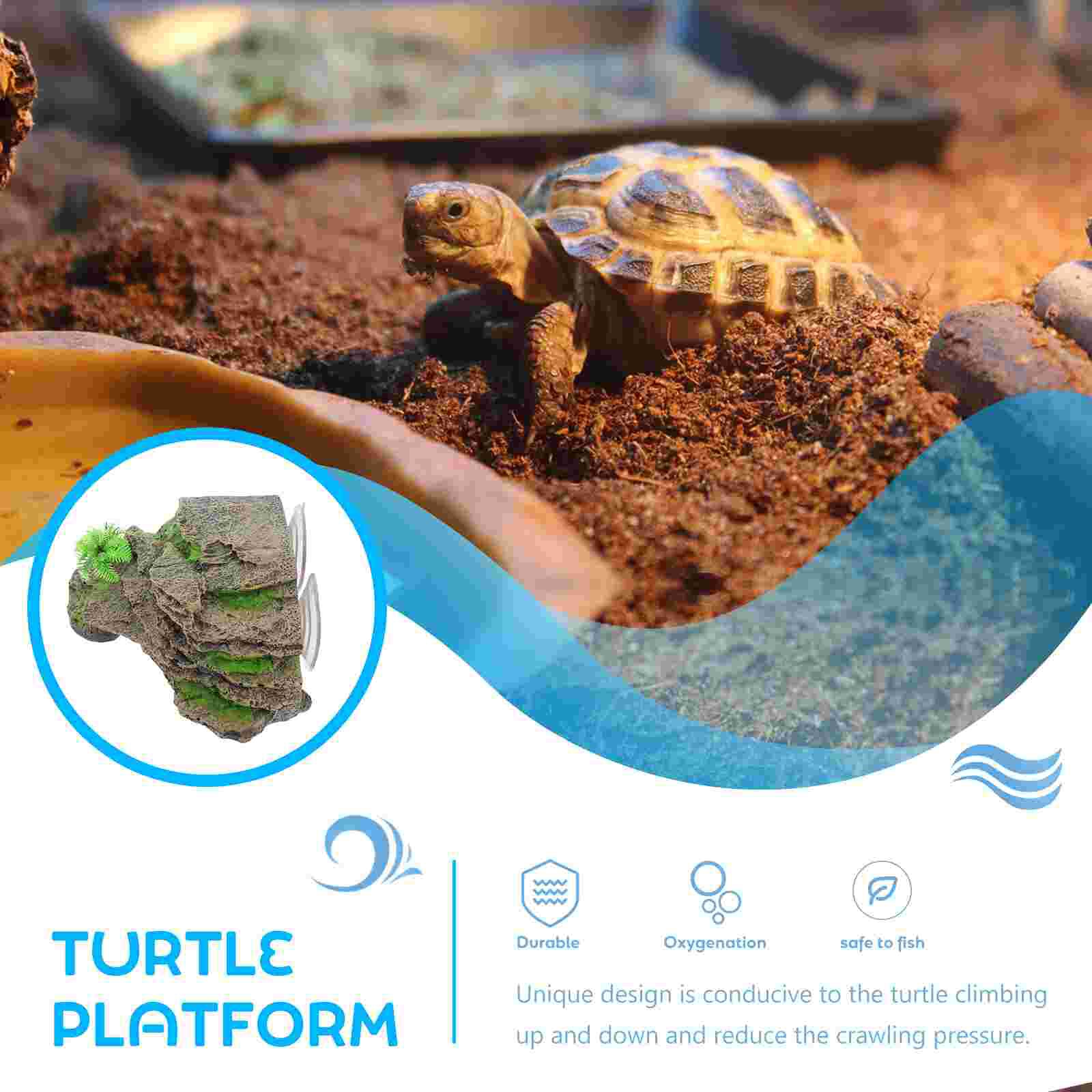Hars Aquarium Decor Koesteren Platform Voor Schildpad Reptielen Supply Reptielen Rest Platform