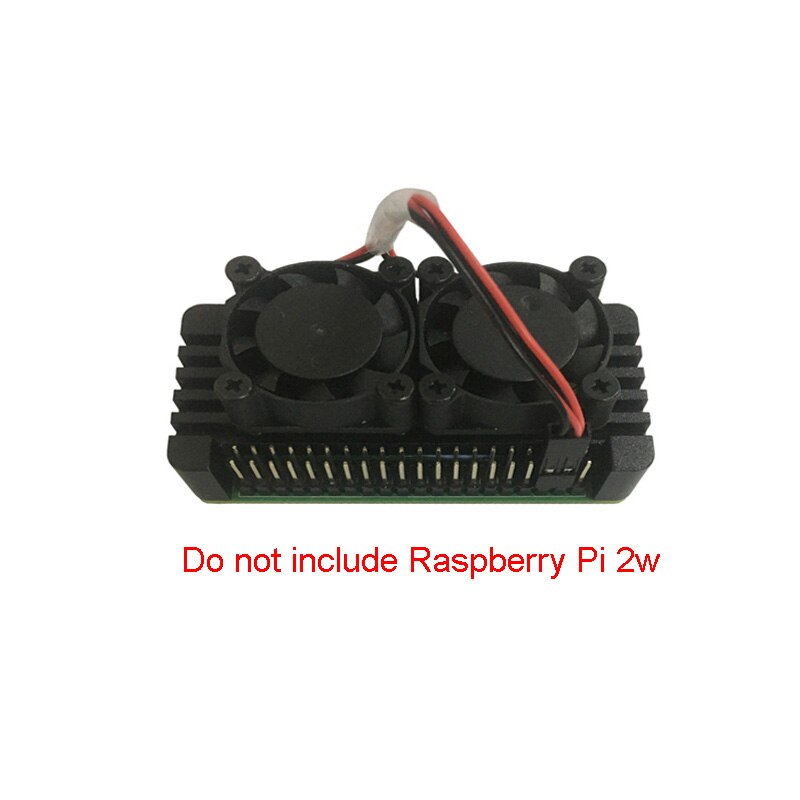 Raspberry Pi Zero 2W 2 W PI0 Aluminum Heatsink with Double Fans