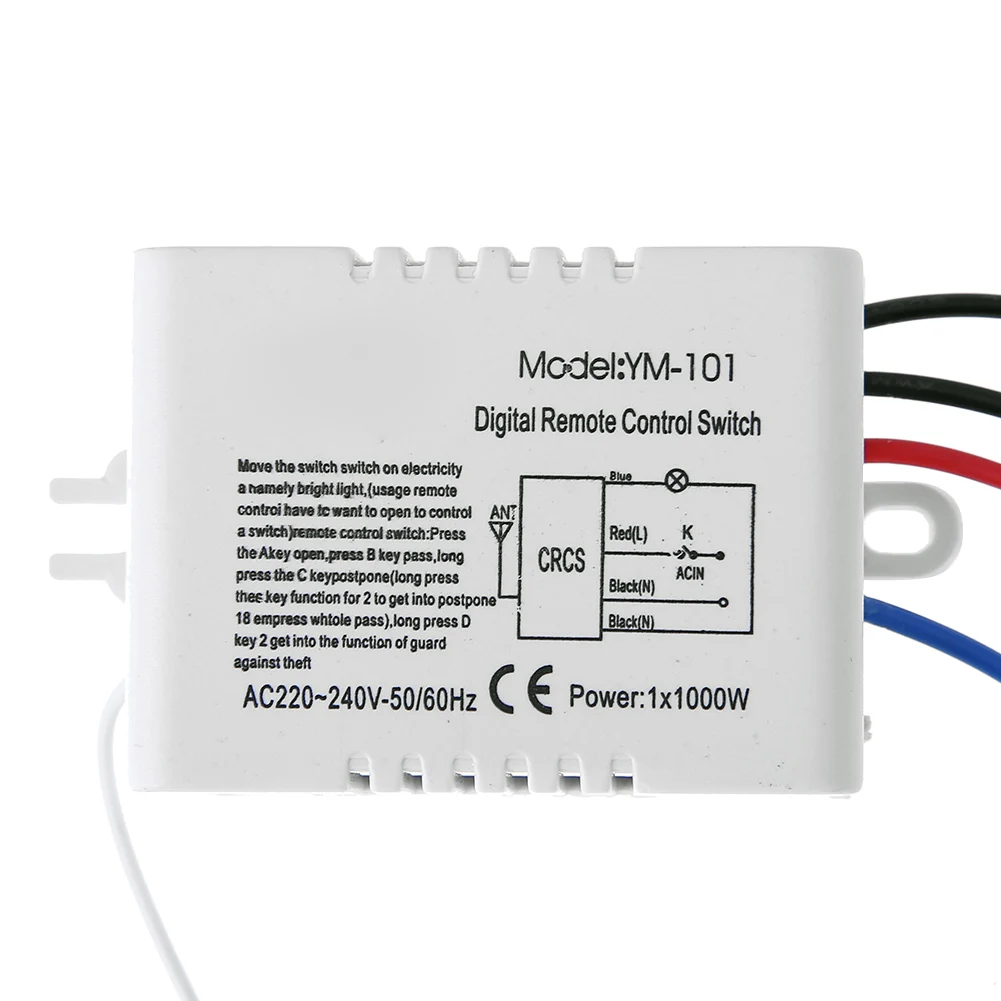 Bezprzewodowy na wyłączony 220V lampa zdalnie sterowana przełącznik odbiornik nadajnik robić lampy fluorescencyjnej nadajnik odbiornika światła