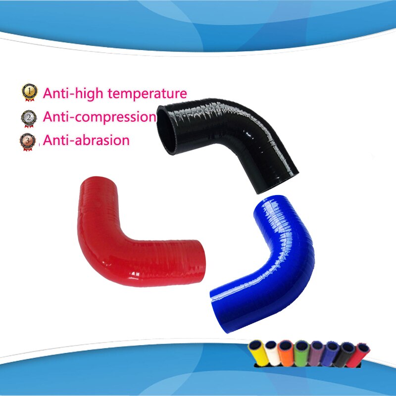 ID:8mm 90 Degree Silicone Hose Wall Pipe Coupler Turbo
