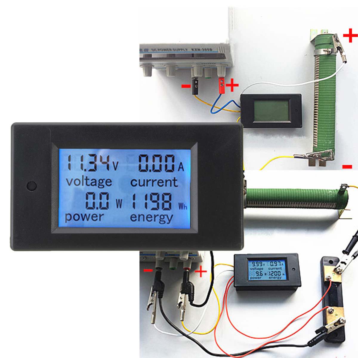 Digital Wattmeter DC 100A 4500W AC Multifunction Digital LED Panel Meter Monitor Energy Voltmeter Ammeter For DIY