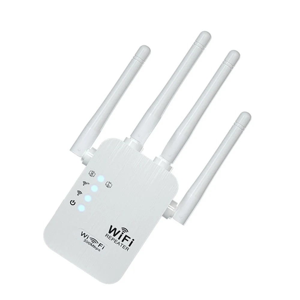 300 mbps wireless wi-fi repeater extender signal booster dual band 2,4g 802,11 ac gigabit amplifier with eu and us plug wps route: Us plug