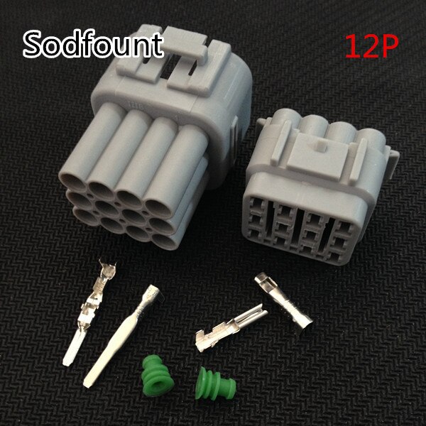 1 sets Kit 12 Pin Way Waterproof Electrical Wire Connector Plug auto connectors