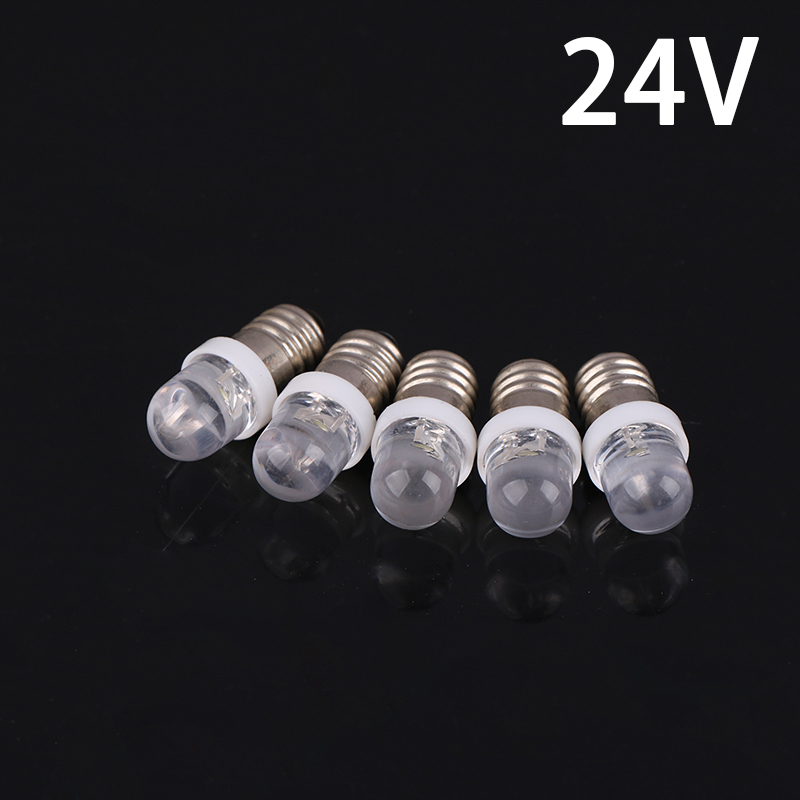 5Stck e10 LED-Lampe e10 dc 3v 6v 12v 24v Instrumenten lampe e10 Anzeige lampe altmodische Taschenlampe Taschenlampe DIY Arbeit Mini Licht: RGB