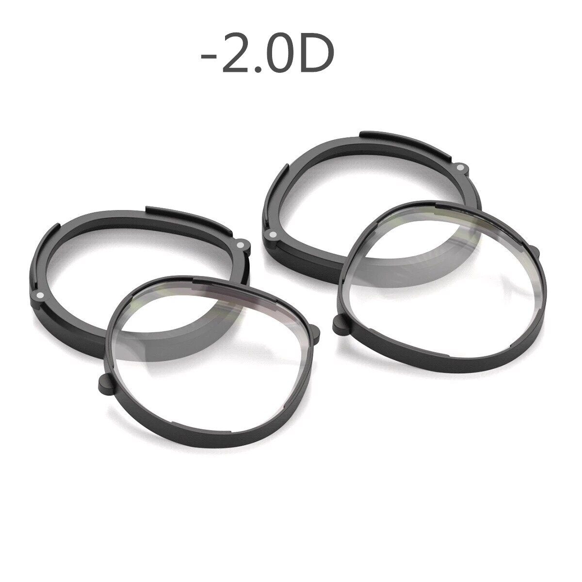 For Oculus Quest 2 VR Magnetic Eyeglass Anti Blue Glasses Quick Disassemble Clip Lens Protection Shortsighted Myopia Frame: -2.0