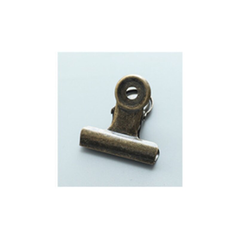 1 pc kleurrijke clips ronde metalen klem clips voor het inbinden van bestanden school kantoorbenodigdheden schrijfwaren bullet stippel dagboek: Koper