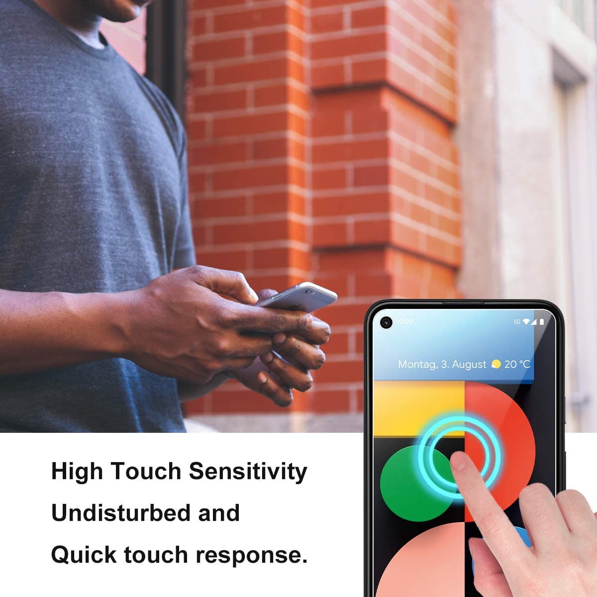 Tempered Glass Screen for Google Pixel 7 7 Pro 6a 6 6 Pro Screen Protector HD Scratch Resistant Full Screen Tempered Film