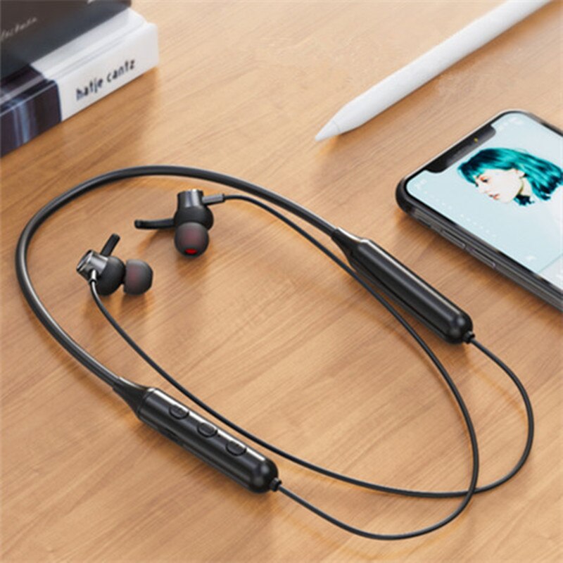 Tws  dd9 trådløse ipx 5 bluetooth høretelefoner magnetiske sports løbe headset vandtæt støjreduktion hovedtelefoner sports øretelefoner