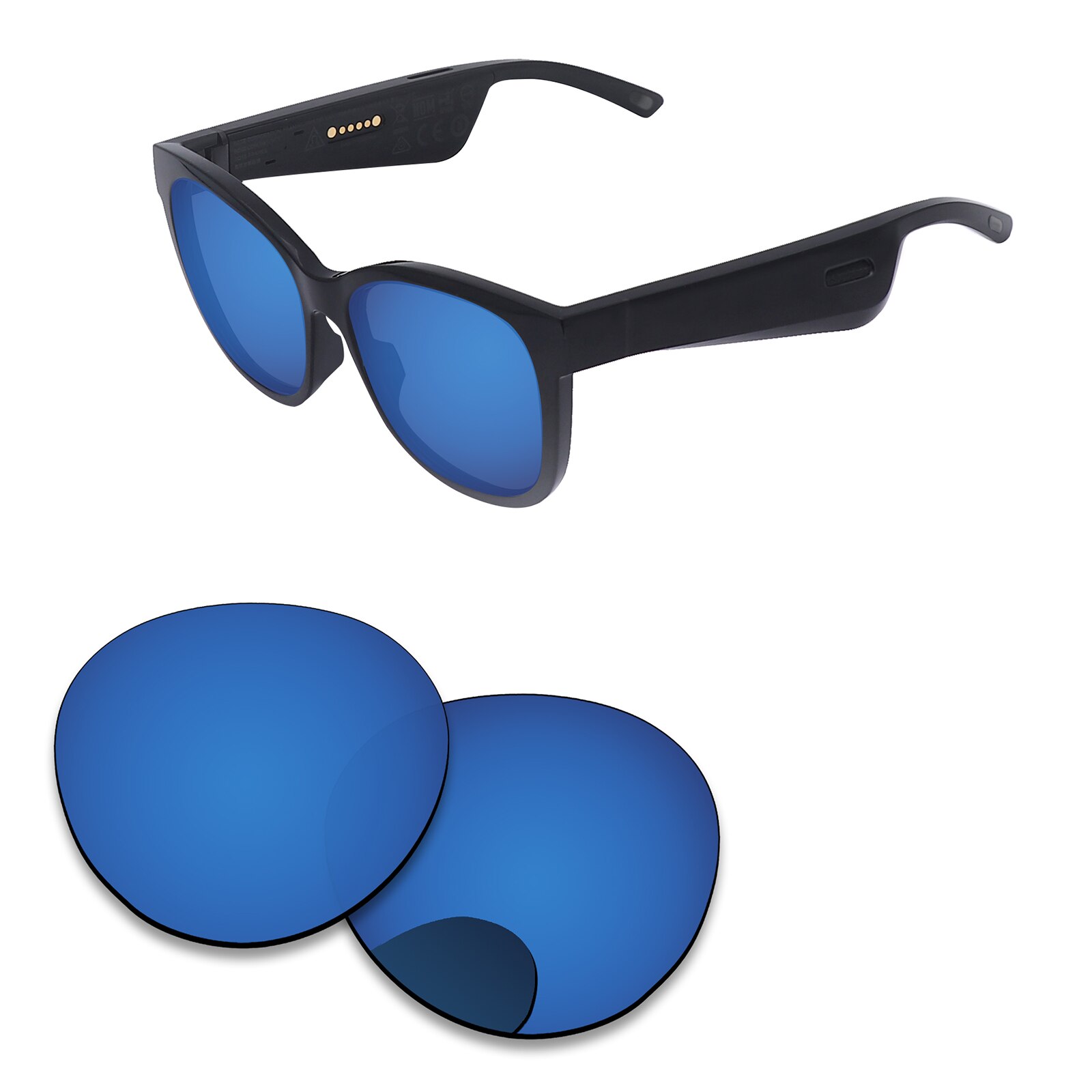 Alphax – verres de remplacement pour lunettes de soleil, polarisées, pour Bose Rondo S/M, Options multiples