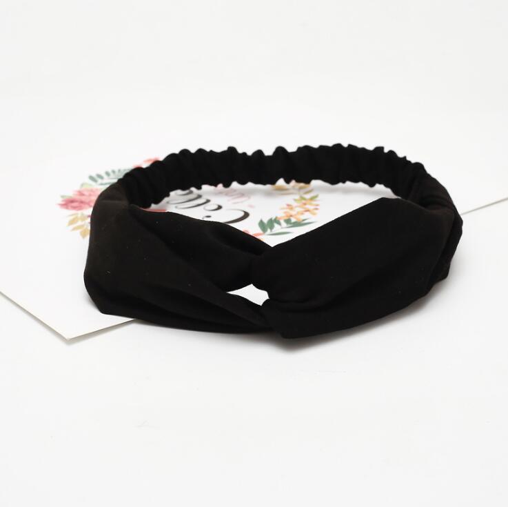 Diadema Lisa para mujer, turbante elástico para la cabeza, accesorios para el cabello para mujer, bandas para el cabello a rayas: J