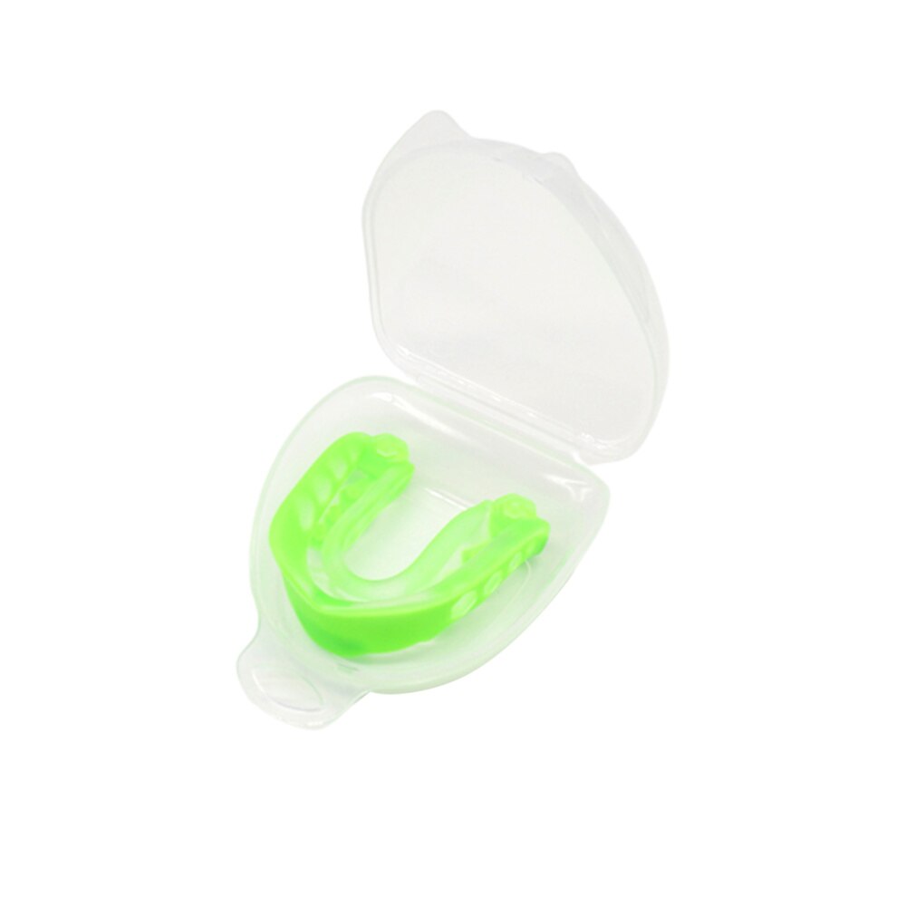 Sports Mouth Guard Practical Sport Braces Teeth Braces Protector for Boxing Football Hockey Rugby Sparring (Black + Transparent: picture 4