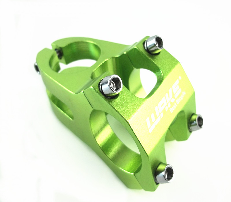 Wake High-strength CNC Machined Aluminium Alloy Bicycle Stem Road MTB Mountain Bike Stem 31.8mm Cycling Bicycle Parts: Green