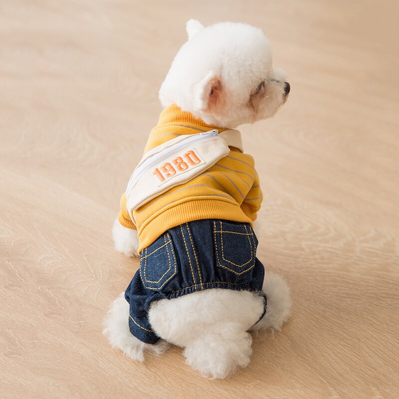 Winter Hond Kleren Huisdieren Outfits Jas Jas Voor Honden Warme Kleding Denim Kleding Yu-Home