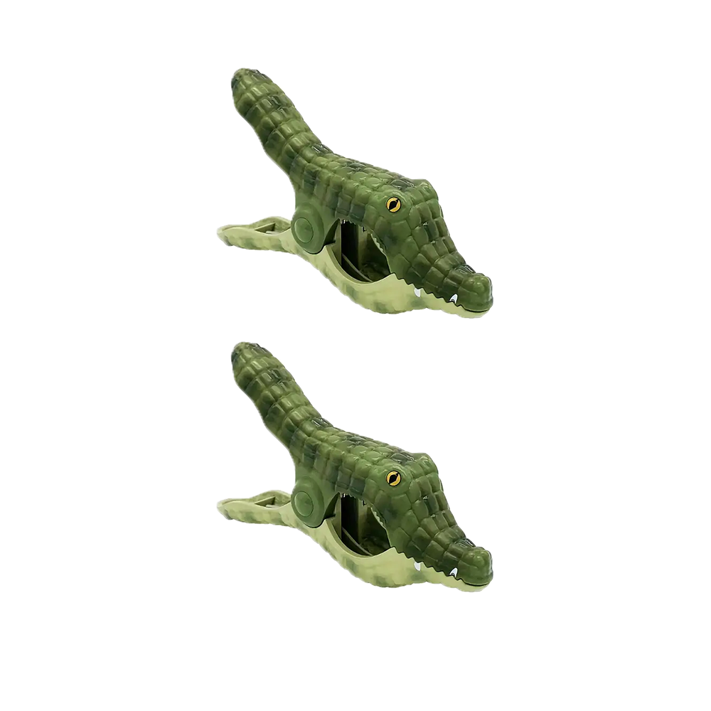 2 stuks strandlaken clip, krokodil, bierfles, clownvis vrijetijdsstoel handdoekklem, grote plastic kledingclip: Rood