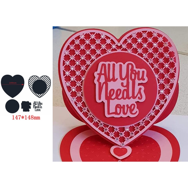 Flerdelad uppsättning av vackra snygga ramar med konstord kostnadseffektiva metallskärverktyg för diy scrapbooking album papperskort: 18