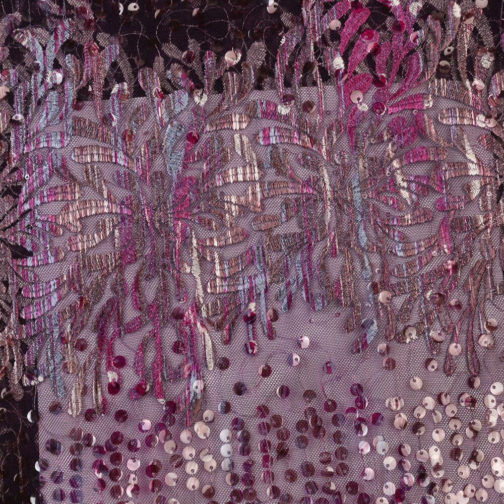 Nigeriaanse Kant Stof Tule Kant Afrikaanse Stof Kant Geborduurde Veters Met Pailletten KS3188B