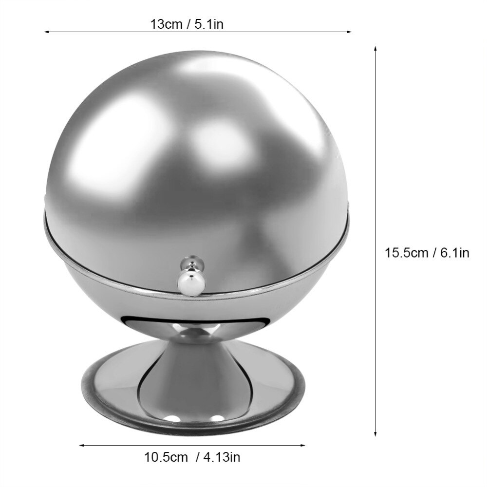 Stainless Steel Spherical Seasoning Bottle Restaurant Kitchen Spice Container Canister Cruet Storage Seasoning Tools #