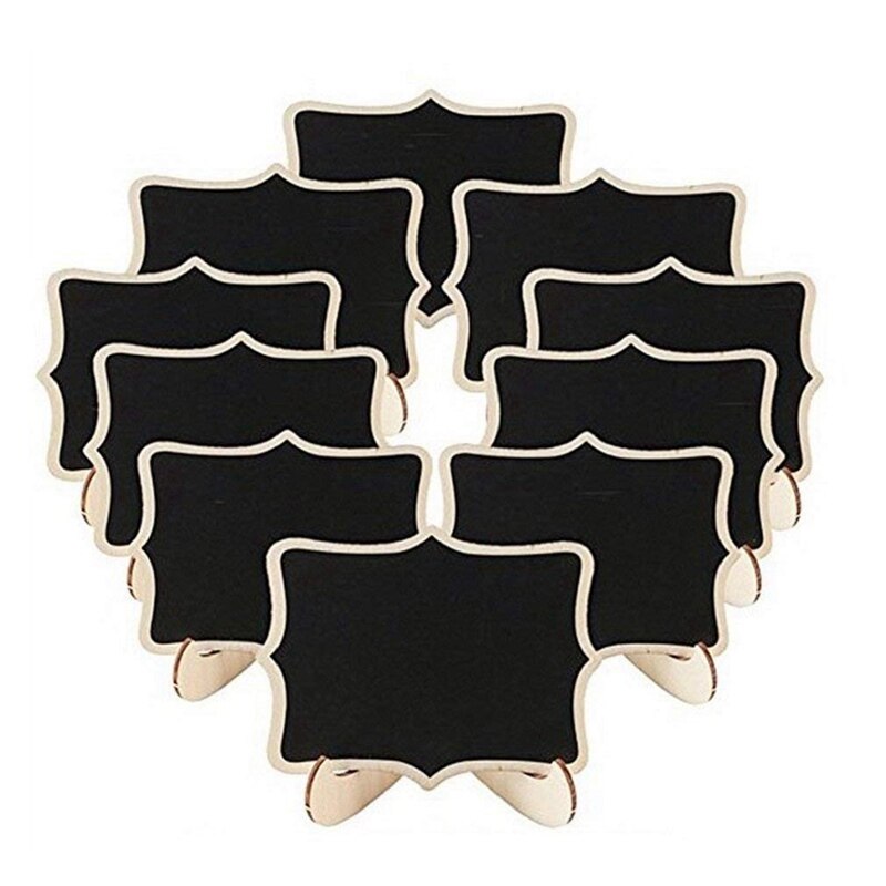 Mini Chalkboard Sign,20 Pack Small Chalkboards Blackboard for Weddings, Birthday Parties, Message Board Signs and Event Decora