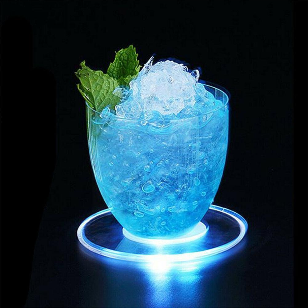 Dessous de verre lumineux LED pour Table à manger, dessous de verre Ultra-fin, napperon lumineux de Table, accessoires de décoration, O0G3