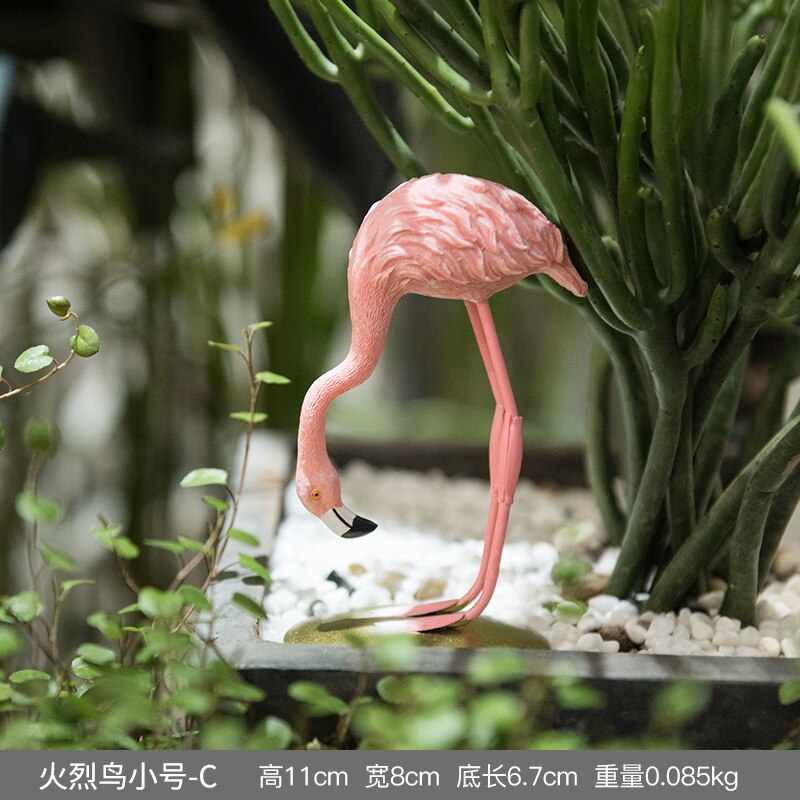 6 stk/sæt pink flamingo bordpynt tropisk fest pige fødselsdag bryllup dekoration flamingo hawaii hawaiian fest indretning: Sc