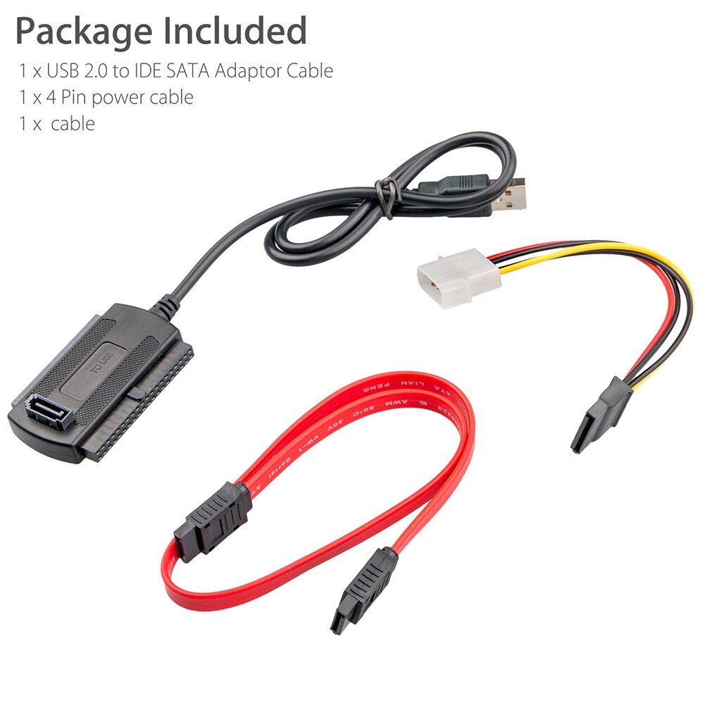 USB 2,0 auf IDE/SATA Drive Adapter Converter Kabel Für Festplatte Festplatte 2,5 3 Zoll SUB