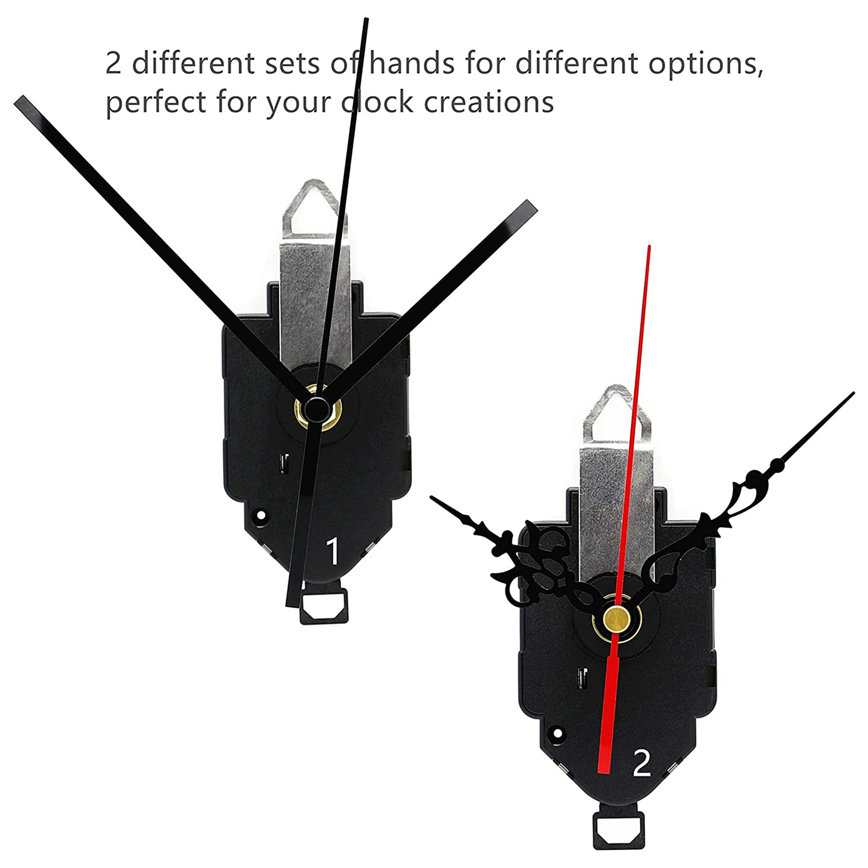 DIY Quarz Pendel Uhrwerk mit 2 Paar Zeiger Wand Quarzuhr Reparatur Werkzeug Teile Ersatz