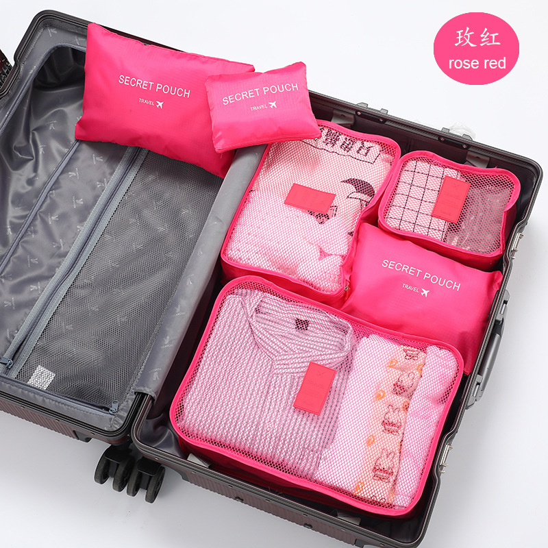 6 stuks reisorganizer opbergtassen draagbare reiskoffer organizer reistas voor dames bagage organizer kleding schoenentas