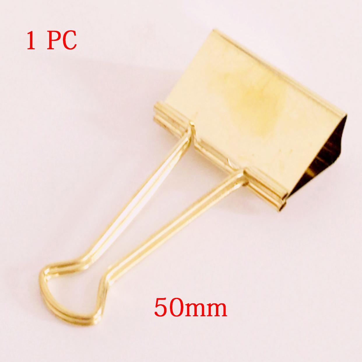 Clips dorados de Color sólido, Clips de carpeta metálicos para notas, papel de letras, suministros de oficina, Clips de papel Metal, nuevos artículos de papelería