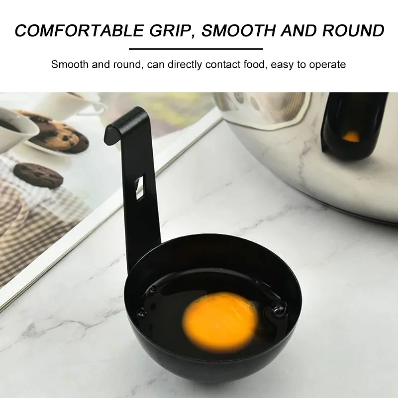 1-2pcs Poached Egg Cup Stainless Steel Poaching Cups High Temperature Resistance Egg Cup Kitchen Tools Egg Boiler Cooking Cups