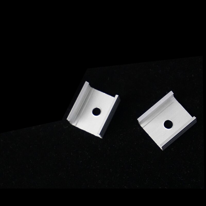 Led Neon Flex Behuizing, Siliconen Buis Flexibele 5V 12V 24V Tape Strip Kanaal, gipsplaten Verzonken Opbouw Curve Lineaire Licht: Mounting clips x10