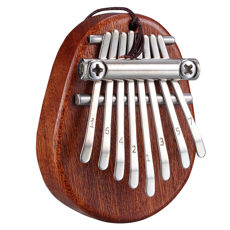 8 nøgler mini kalimba udsøgt finger tommelfinger klaver marimba musikalsk godt tilbehør vedhæng: Default Title