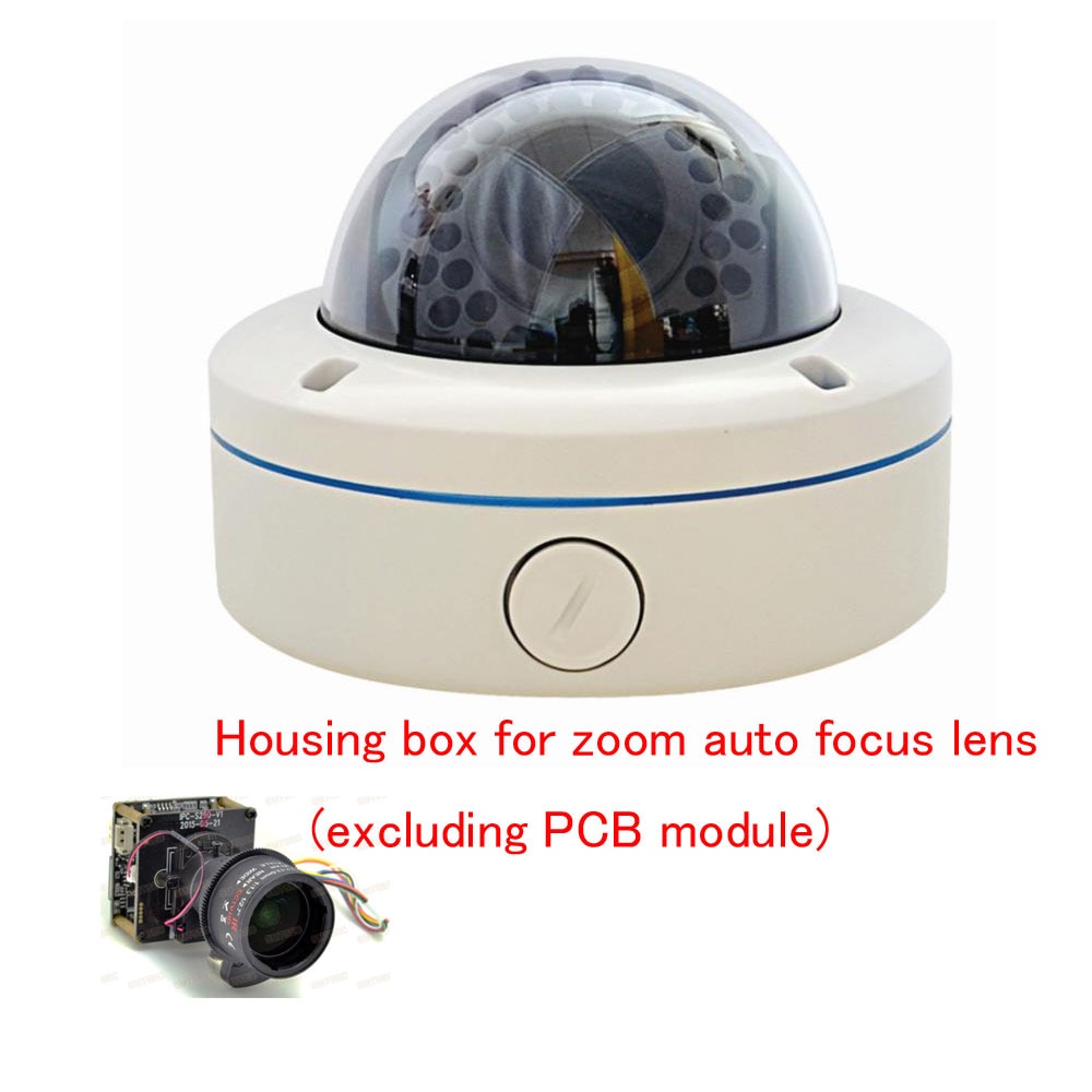 Metal explosion-proof shell Dome Cameras Housing + add 30 LED IR Security CCTV Camera Housings For Zoom Auto Focus Lens PCB