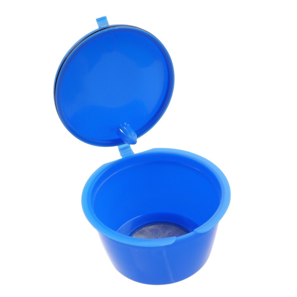 8 Colors Refillable Coffee Capsule For Nescafe Dolce Gusto Reusable Capsules Coffee Pods K-cups Useful 50 times: dark blue