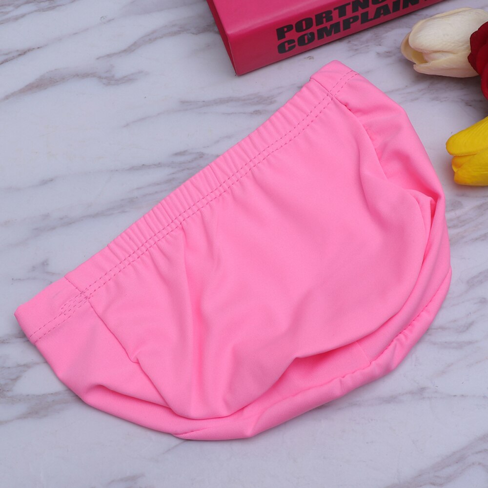 Adult Swim Cap Polyester Cloth Fabric Bathing Cap Men and Swimming Hat Caps for Water Sports (Pink)