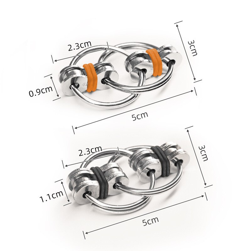 Decompressie Keten Vent Speelgoed Anti Stress Volwassen Fidget Speelgoed Fiets Sleutelhanger Stress Voor Volwassen Kinderen
