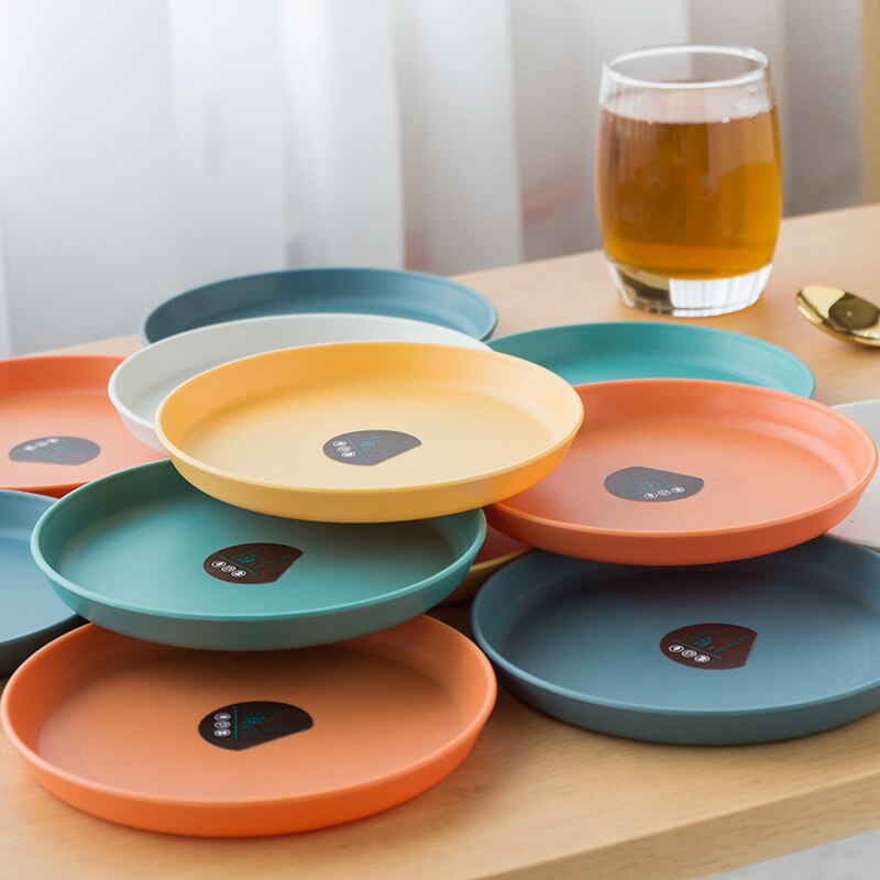 Assiette créative en os de fruits en plastique, assiette de Table à gâteau