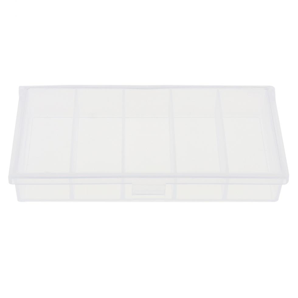 5 Grid Transparante Pp Vissen Box Lokken Lood Haken Connector Case Collection Gereedschap
