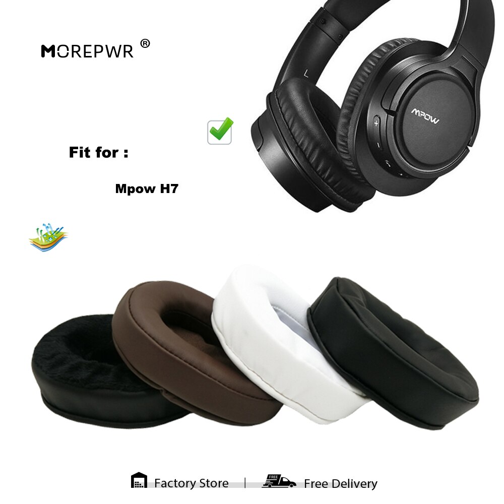 Upgrade Replacement Ear Pads for Mpow H7 Headset Parts Leather Cushion Velvet Earmuff Earphone Sleeve