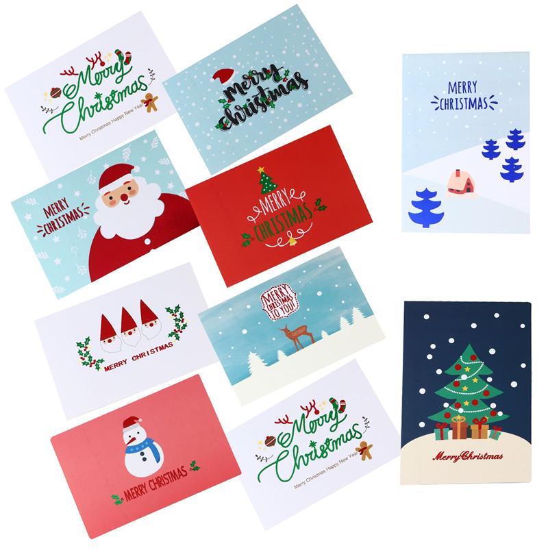 18Pcs Merry Christmas Greeting Cards Paper Cards Year Cards Year Party Cards Cards