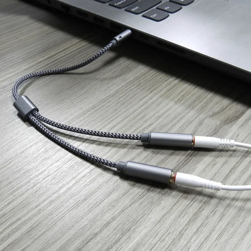 Adaptateur de casque audio pour haut-parleur et micro, câble séparateur Y, audio mâle vers femelle, écouteur mobile intense, sauna, téléphone, 3.5mm