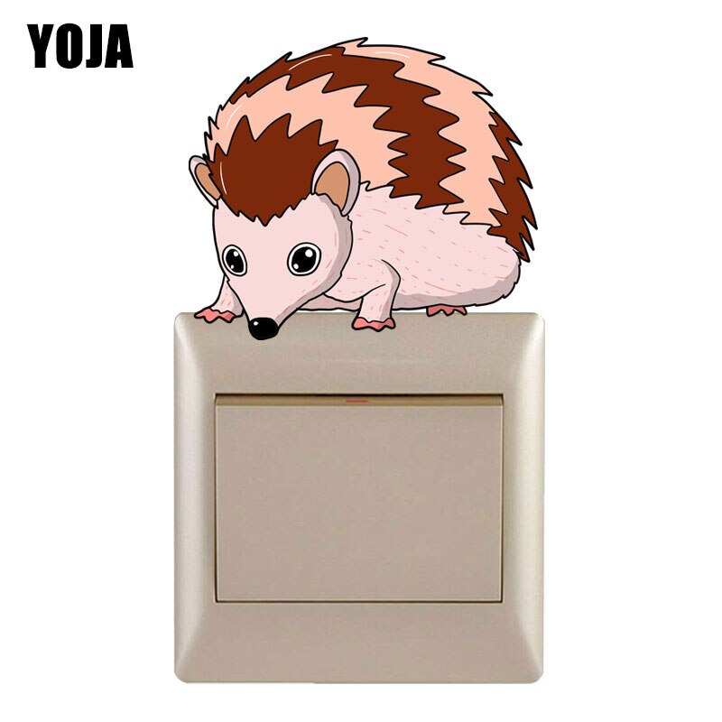 YOJA-beaux Stickers muraux en hérisson | Autocollants de décor avec interrupteur lumineux, Stickers Art Mural pour chambre de bébé 8SS1006