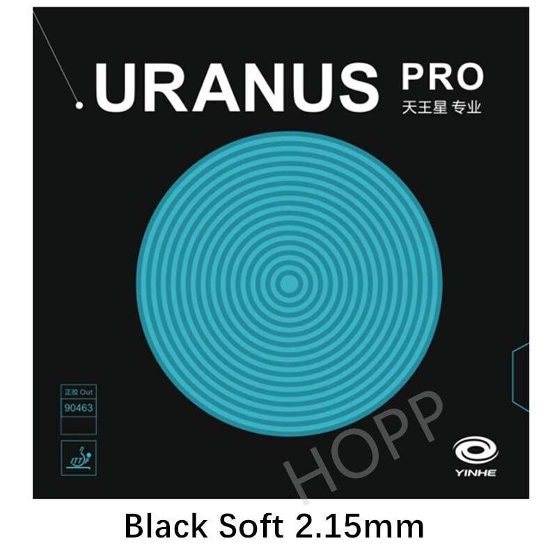 Yinhe uranus pro (fábrica sintonizada) pagode forma pips-para fora tênis de mesa de borracha urano provincial original yinhe ping pong esponja: Black S 2.15mm