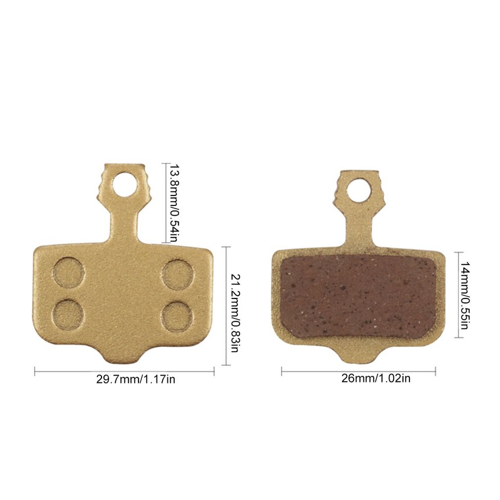 (P202BP) pastillas de freno de disco metálicas para Sram Avid MTB, pastilla de freno hidráulico semimetálica, 1 par de oro para Shimano