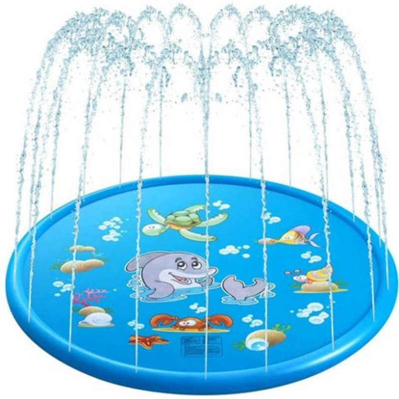 Tapis d&#39;arrosage gonflable pour animaux de compagnie, 100/170/190cm, tapis de jeu rafraîchissant, baignoire pour chiens et chiots