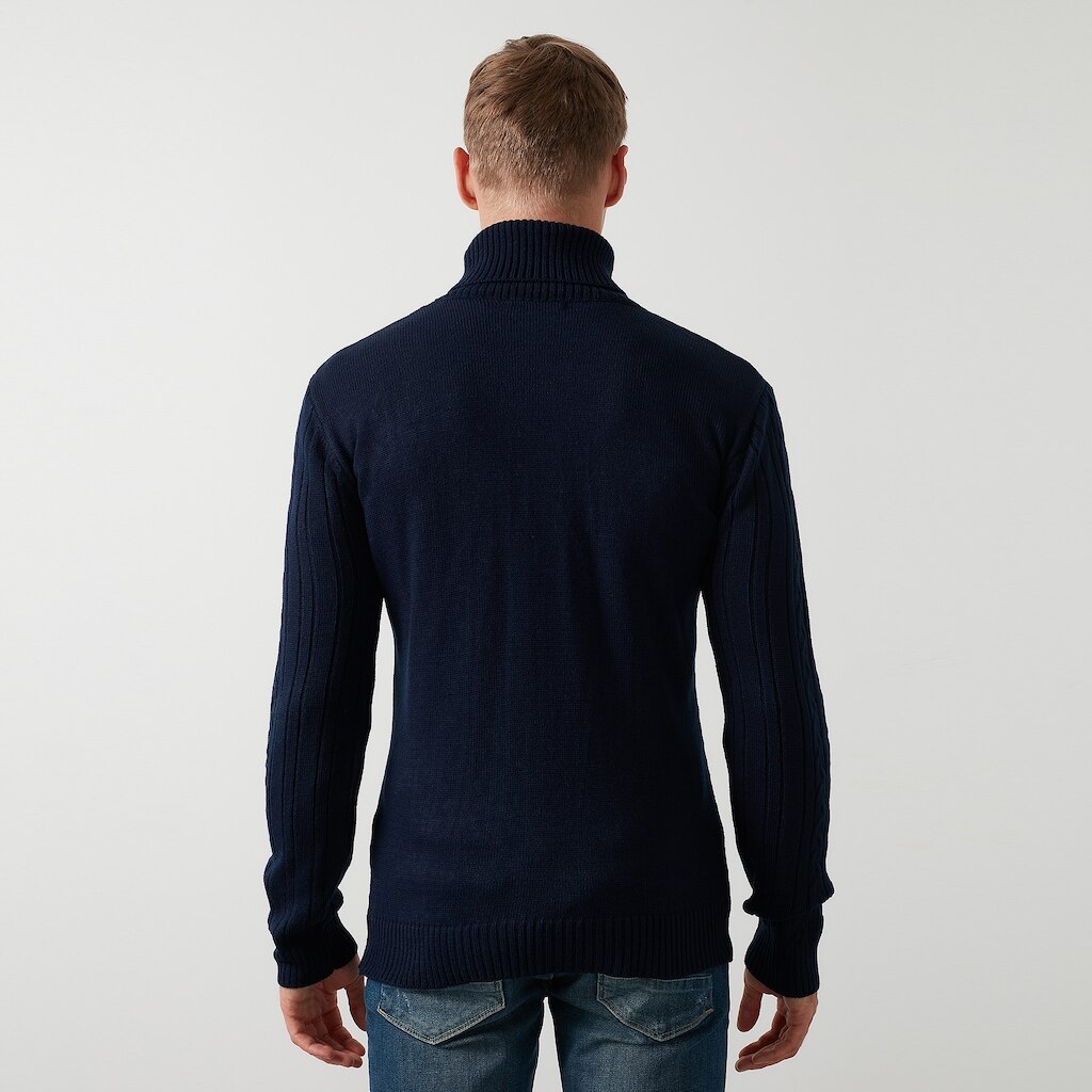 Buratti splot włosów rybak kołnierz szczupły dopasowanie sweter męnarty 554 K900