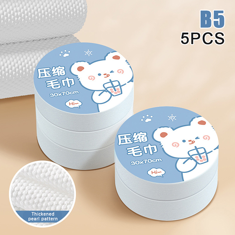 5/10 pçs 30*70cm toalha comprimida descartável grande engrossado toalhas de banho viagem hotel banho lavável toalhas de limpeza facial