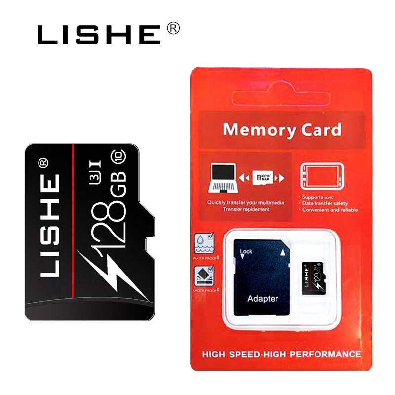 Retail Pakket C10carte Sd Micro Sd-kaart 8 Gb 16 Gb Cartao De Memoria 32 Gb 64 Gb 128 Gb Micro Sd geheugenkaart Flash Card Adapter: 128GB CLASS 10