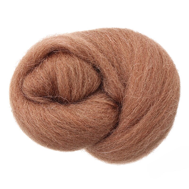 7Pcs 35G Vilten Wol Fiber Naaldvilten Natuurlijke Collection Voor Dier Projecten Vilten Wol Voor Handwerken Gemengde Kleur