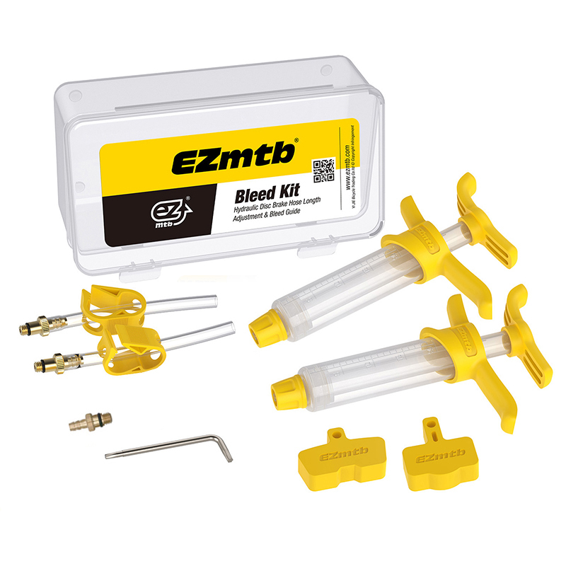 Kit de purga de freno de disco hidráulico de bicicleta para SRAM AVID S4 guía de código de borde RSC R nivel Ultimate TLM Red eTap EZMTB herramienta de reparación de bicicletas: Rojo