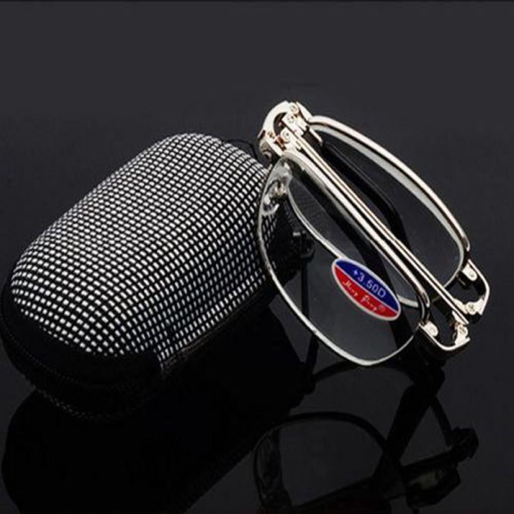 1Pc design occhiali da lettura uomo donna occhiali pieghevoli montatura per occhiali occhiali TR con custodia nuovo + 1.0 + 1.5 + 2.0 + 2.5 + 3.0